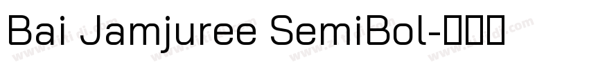 Bai Jamjuree SemiBol字体转换
